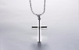 Christian Cross Pendant Necklace Stainless Steel Men & Women - 60% OFF!