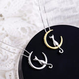 Cat Moon Necklace