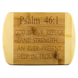 Christian Gift For Women | Cutting Board Scripture Etched | Mother's Gift | Psalm 46:1 | Mother in law Gift | Mom Gift | Best Mom