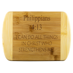 Christian Gift | Cutting Board | Scripture Gift | Philippians 4-13