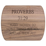 Christian Gifts For Women | Proverbs 31:29 | Cutting Boards | Scripture Gifts | Mother's Day Gift | Mother in law Gift | Mom Gift | Best Mom