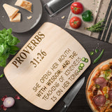 Teacher Gift | Proverbs 31:26 | Christian Gift For Women | Christian School Teacher | Cutting Board | Wife Gift | Mother Gift | Mom Gift