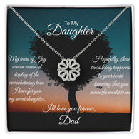 Dad To Daughter Magnetic Hearts Necklace – Daughter Gift from Dad – Daughter Gift She'll Treasure Forever - Dad To Daughter Keepsake Jewelry
