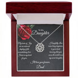 Dad To Daughter Magnetic Hearts Necklace – Daughter Gift from Dad – Daughter Gift She'll Treasure Forever - Dad To Daughter Keepsake Jewelry