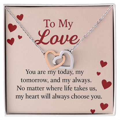 Valentine's Day Gift, Necklace Gift, Wife, Fiance, Girlfriend, Love Gift, Heart Necklace
