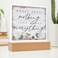 Mother's Day Gift, Christian Women, Square Acrylic Plaque, Baptism Gift, Wife Gift, Fiance, Girlfriend, Sister Gift, Love Gift