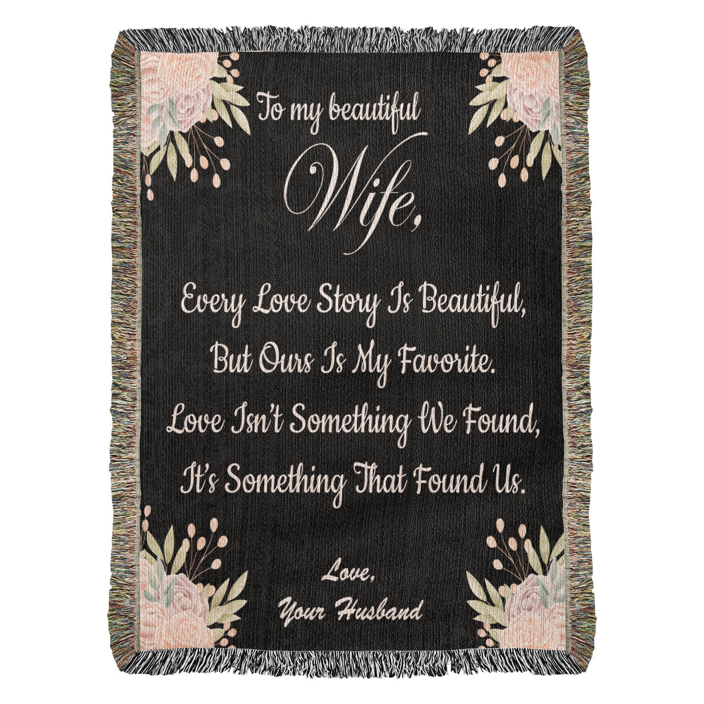 Mother's Day Gift, Woven Blanket, Wife Gift, Keepsake Blanket, Christian Women, Love Gift