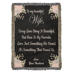 Mother's Day Gift, Woven Blanket, Wife Gift, Keepsake Blanket, Christian Women, Love Gift