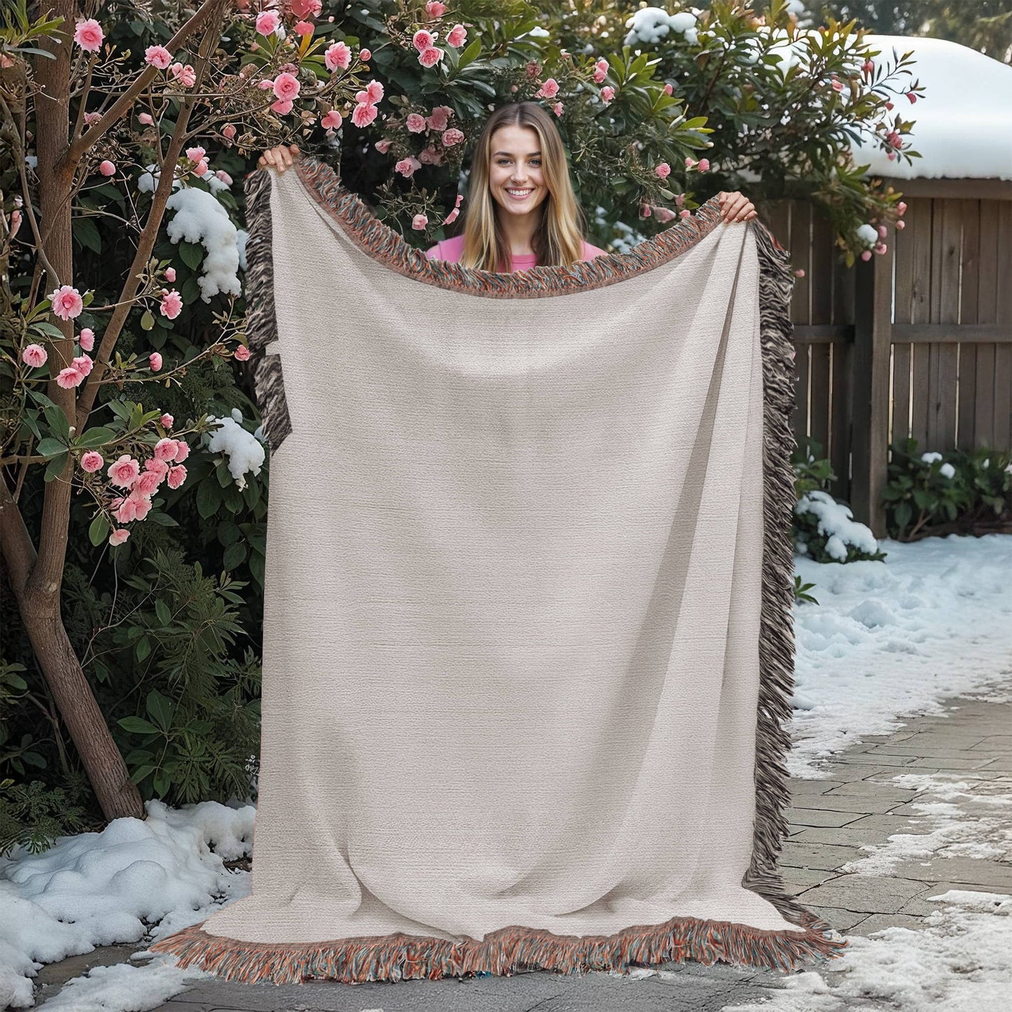 Mother's Day Gift, Woven Blanket, Wife Gift, Keepsake Blanket, Christian Women, Love Gift