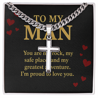 Valentine's Day Gift, Cross Necklace, Husband, Fiance, Boyfriend, Love Gift, Cross Necklace