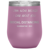 Quarantine 2020 Wine Tumbler Gift | Mother's Day Gift | Funny Gift For Mom | Birthday Gift | Mother in law Gift | Funny Mom Tumbler