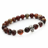 Natural Stones Skull Bracelet - FREE Shipping!!
