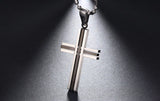 Christian Cross Pendant Necklace Stainless Steel Men & Women - 60% OFF!
