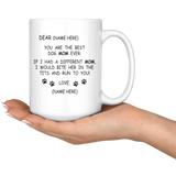 Dog Mom Custom Mug | Gift For Mom | Mother's Day Gift | Funny Gift For Mom | Funny Mom Mug | Funny Mother-in-law Gift | Funny Mother's Day Gift | Best Mom Gift |