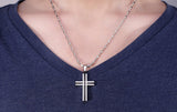 Christian Cross Pendant Necklace Stainless Steel Men & Women - 60% OFF!