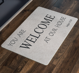 You Are Welcome At Our House | Christian Gift | Welcome Doormat | Welcome Mat | New Home Gift | Housewarming gift | Front Porch Decor