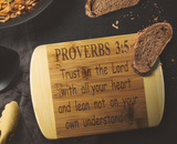 Cutting Board | Christian Gift | House Warming Gift | Christian Mom Gift | Christian Dad Gift | Scripture | PROVERBS 3:5 | Bible Verses |