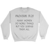 Christian Gift | Scripture Gift | Christian | Gift for Women | Sweatshirt | Proverbs 31-29