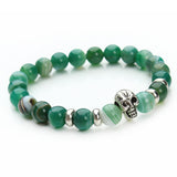 Natural Stones Skull Bracelet - FREE Shipping!!