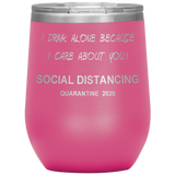 Quarantine 2020 Wine Tumbler Gift | Mother's Day Gift | Funny Gift For Mom | Birthday Gift | Mother in law Gift | Funny Mom Tumbler
