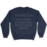 Christian Gift | Scripture Gift | Christian | Gift for Women | Sweatshirt | Proverbs 31-29