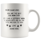 Dog Mom Custom Mug | Gift For Mom | Mother's Day Gift | Funny Gift For Mom | Funny Mom Mug | Funny Mother-in-law Gift | Funny Mother's Day Gift | Best Mom Gift |