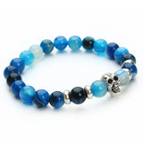 Natural Stones Skull Bracelet - FREE Shipping!!
