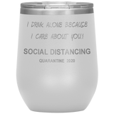 Quarantine 2020 Wine Tumbler Gift | Mother's Day Gift | Funny Gift For Mom | Birthday Gift | Mother in law Gift | Funny Mom Tumbler