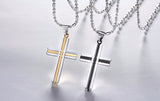 Christian Cross Pendant Necklace Stainless Steel Men & Women - 60% OFF!