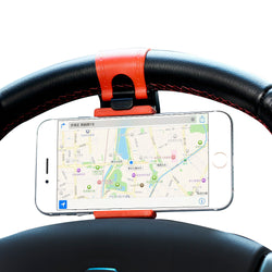Universal Car Steering Wheel Mobile Phone Socket Holder for iPhone Galaxy