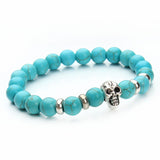 Natural Stones Skull Bracelet - FREE Shipping!!