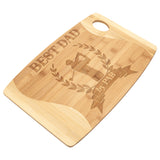 Best Dad By Par Cutting Board | Father Father's Day | Birthday | Christmas | Golfing Golfer Gift Idea from Daughter Son Wife