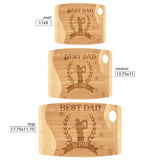 Best Dad By Par Cutting Board | Father Father's Day | Birthday | Christmas | Golfing Golfer Gift Idea from Daughter Son Wife