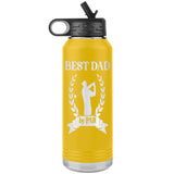 Best Dad By Par Water Tumbler | Golfer Gift | Father's Day | Father Dad Gift | Birthday | Christmas | Golfing Golfer Gift Idea from Daughter