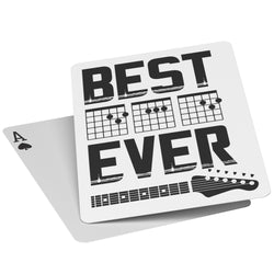 Best Guitar Dad Ever | Guitarist Dad Playing Cards | Guitar Dad Gift | Music Dad Gift | Gift for Dad Guitarist | Guitar Playing Dad Birthday