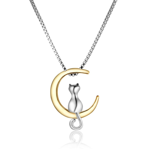 Cat Moon Necklace