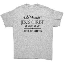 Christian Tee Shirt | Jesus Christ | Dad Gift | King Of Kings | Lord Of Lords | Crown Of Thorns | Christian Gift | Fathers Gift |