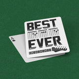Best Guitar Dad Ever | Guitarist Dad Playing Cards | Guitar Dad Gift | Music Dad Gift | Gift for Dad Guitarist | Guitar Playing Dad Birthday