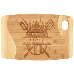 Grillmaster Dad | Father's Day Gift | Grilling Gift | Cutting Board | Gift for Him | Gift for Dad | BBQ Gift | Gift From Kids | Gift From Daughter | Gift From Son | Gift From Wife