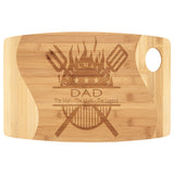 Grillmaster Dad | Father's Day Gift | Grilling Gift | Cutting Board | Gift for Him | Gift for Dad | BBQ Gift | Gift From Kids | Gift From Daughter | Gift From Son | Gift From Wife