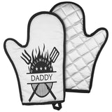 Grillmaster Daddy | Oven Mit | Father's Day Gift, Gift for Him, Gift for Daddy, BBQ Mit | Gift For Daddy | Gift For Papa