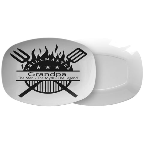 Grillmaster Grandpa | Father's Day Gift | Grilling Gift | Platter | Gift for Him | Gift for Grandpa | BBQ Gift | Gift From Kids | Gift From Daughter
