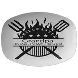 Grillmaster Grandpa | Father's Day Gift | Grilling Gift | Platter | Gift for Him | Gift for Grandpa | BBQ Gift | Gift From Kids | Gift From Daughter
