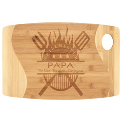 Grillmaster Papa | Father's Day Gift | Cutting Board | Gift for Him | Gift for Papa | BBQ Gift | Gift From Kids | Gift For Papa | Gift From Son Daughter