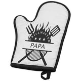 Grillmaster Papa | Oven Mit | Father's Day Gift, Gift for Him, Gift for Daddy, BBQ Mit | Gift For Daddy | Gift For Papa
