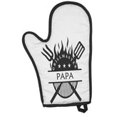 Grillmaster Papa | Oven Mit | Father's Day Gift, Gift for Him, Gift for Daddy, BBQ Mit | Gift For Daddy | Gift For Papa
