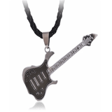 Rock Guitar Necklace Stainless Steel Plating Copper Alloy