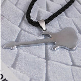 Rock Guitar Necklace Stainless Steel Plating Copper Alloy
