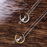 Cat Moon Necklace