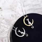 Cat Moon Necklace